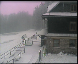 Terasa horského hotelu