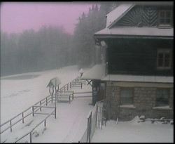 Terasa horského hotelu