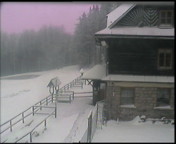 Terasa horského hotelu