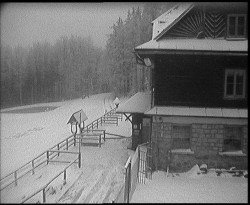 Terasa horského hotelu