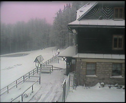 Terasa horského hotelu