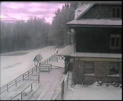 Terasa horského hotelu