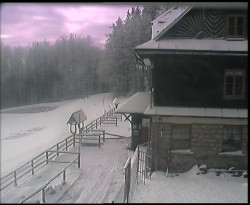 Terasa horského hotelu