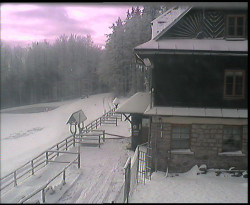 Terasa horského hotelu