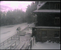 Terasa horského hotelu