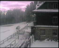 Terasa horského hotelu