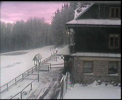 Terasa horského hotelu