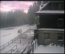 Terasa horského hotelu