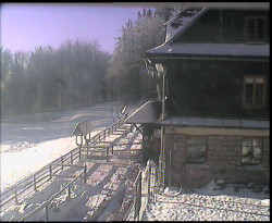 Terasa horského hotelu