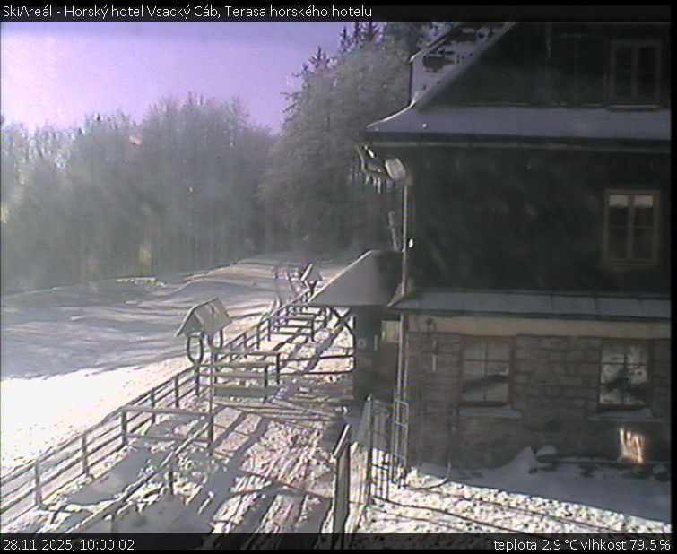 SkiAreál - Horský hotel Vsacký Cáb - Terasa horského hotelu - 28.11.2025 v 10:00
