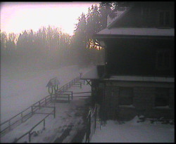 Terasa horského hotelu