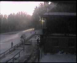 Terasa horského hotelu