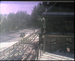 Terasa horského hotelu