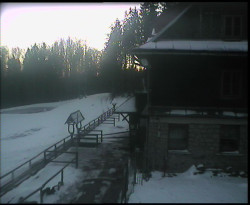 Terasa horského hotelu