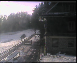 Terasa horského hotelu