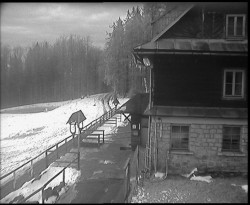 Terasa horského hotelu