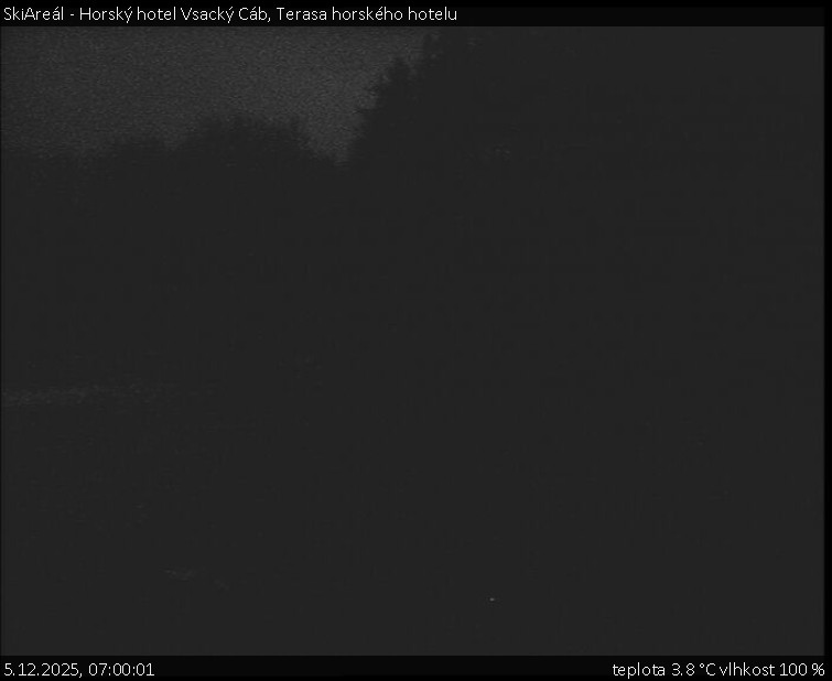SkiAreál - Horský hotel Vsacký Cáb - Terasa horského hotelu - 5.12.2025 v 07:00