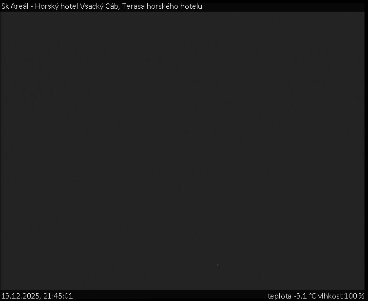 SkiAreál - Horský hotel Vsacký Cáb - Terasa horského hotelu - 13.12.2025 v 21:45
