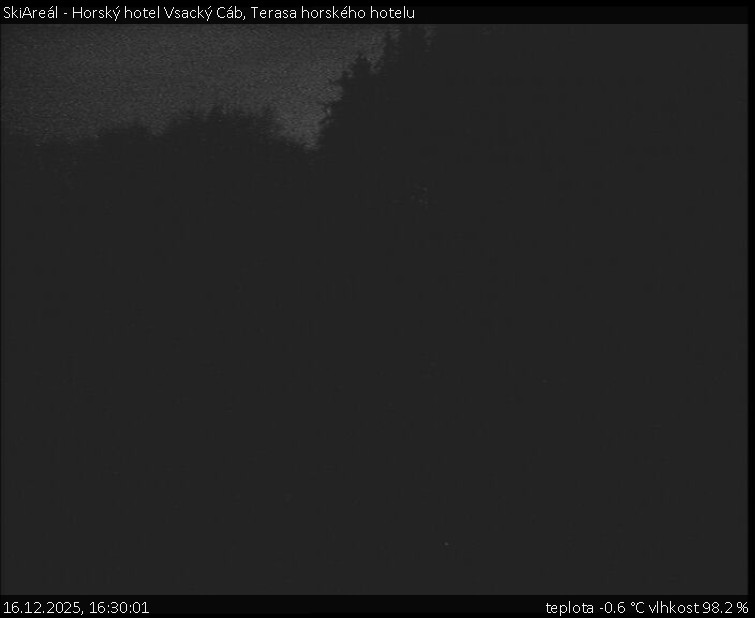 SkiAreál - Horský hotel Vsacký Cáb - Terasa horského hotelu - 16.12.2025 v 16:30