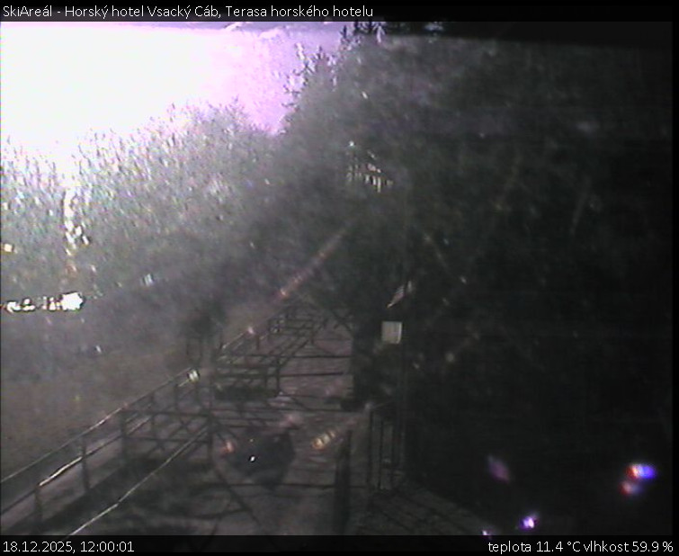 SkiAreál - Horský hotel Vsacký Cáb - Terasa horského hotelu - 18.12.2025 v 12:00