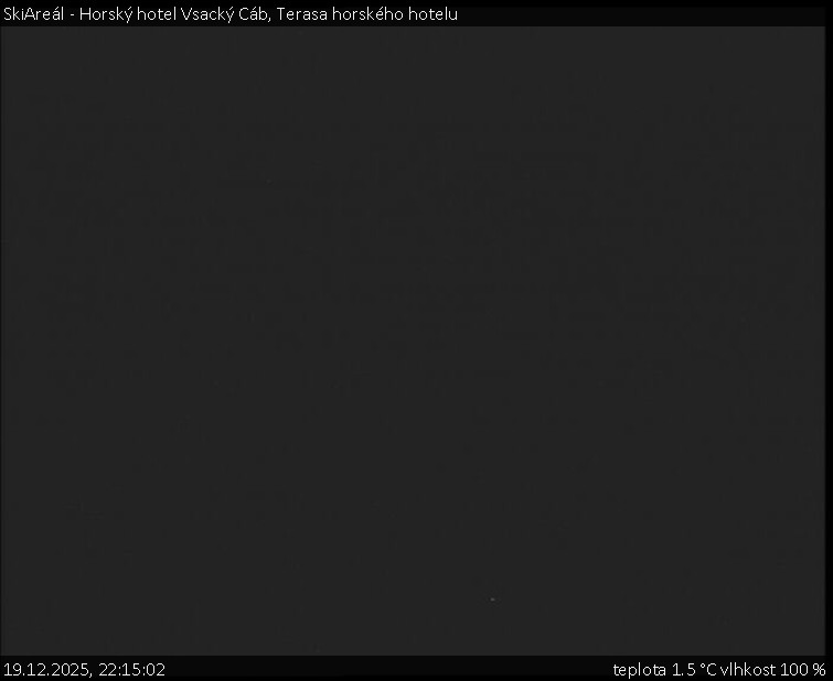 SkiAreál - Horský hotel Vsacký Cáb - Terasa horského hotelu - 19.12.2025 v 22:15