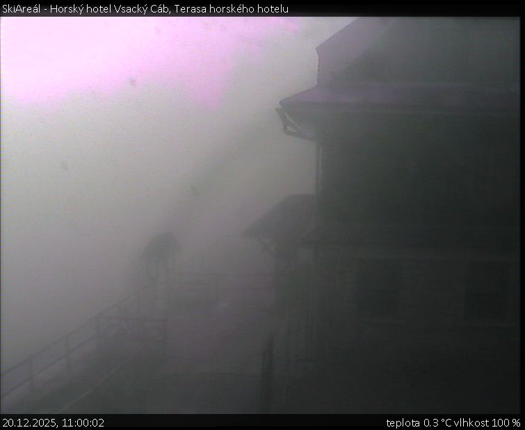SkiAreál - Horský hotel Vsacký Cáb - Terasa horského hotelu - 20.12.2025 v 11:00