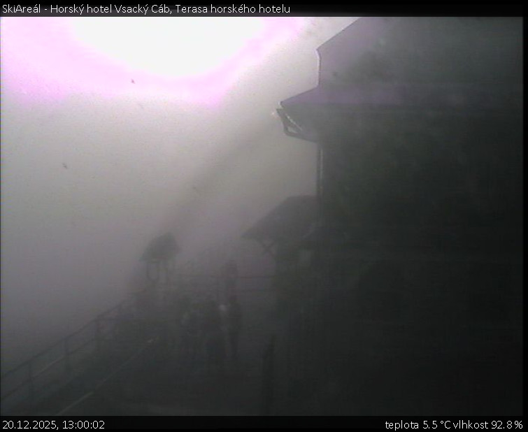 SkiAreál - Horský hotel Vsacký Cáb - Terasa horského hotelu - 20.12.2025 v 13:00