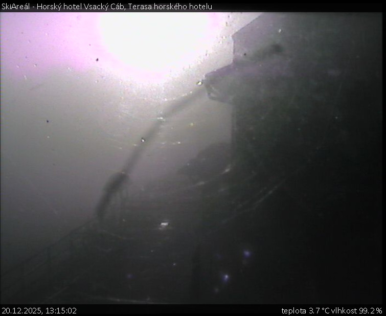 SkiAreál - Horský hotel Vsacký Cáb - Terasa horského hotelu - 20.12.2025 v 13:15