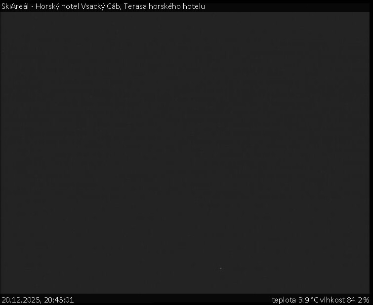 SkiAreál - Horský hotel Vsacký Cáb - Terasa horského hotelu - 20.12.2025 v 20:45