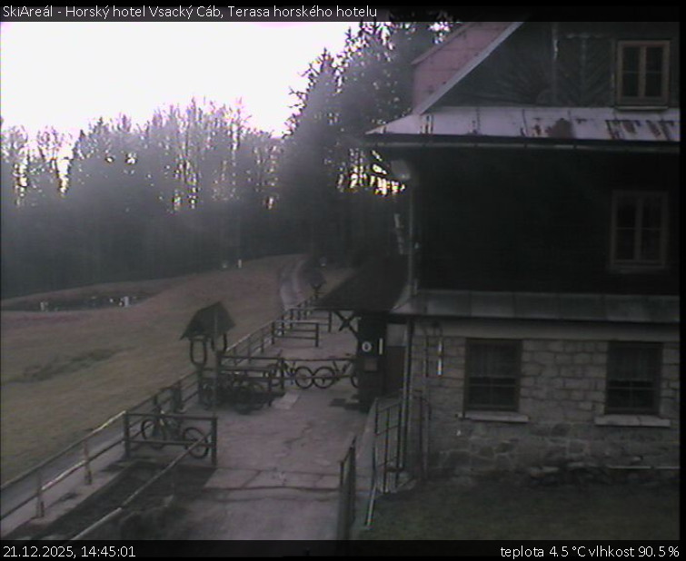 SkiAreál - Horský hotel Vsacký Cáb - Terasa horského hotelu - 21.12.2025 v 14:45