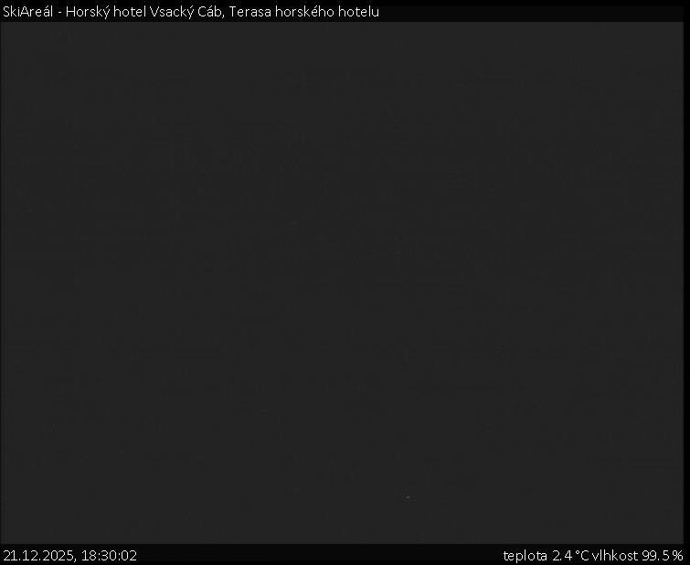 SkiAreál - Horský hotel Vsacký Cáb - Terasa horského hotelu - 21.12.2025 v 18:30