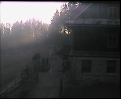 Terasa horského hotelu