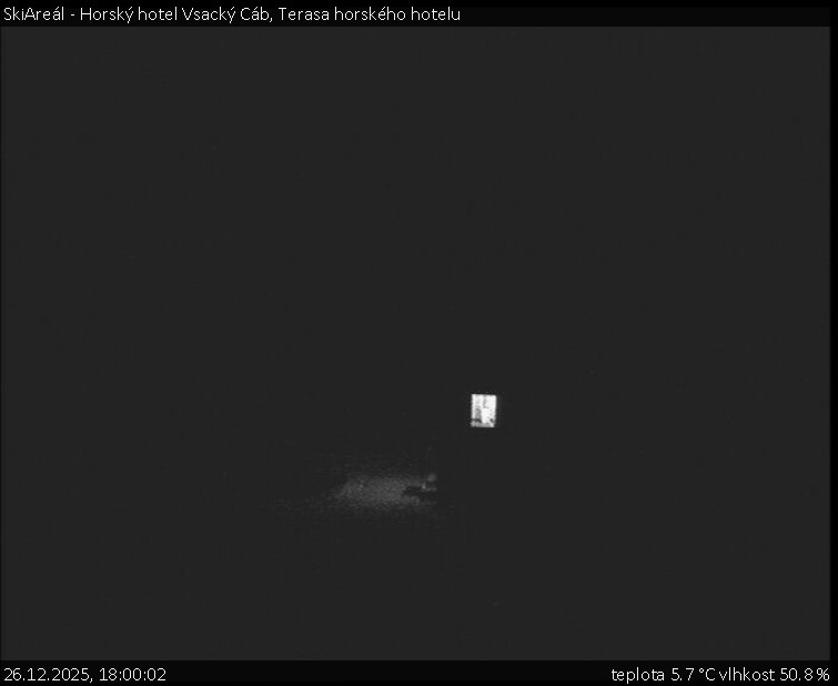 SkiAreál - Horský hotel Vsacký Cáb - Terasa horského hotelu - 26.12.2025 v 18:00
