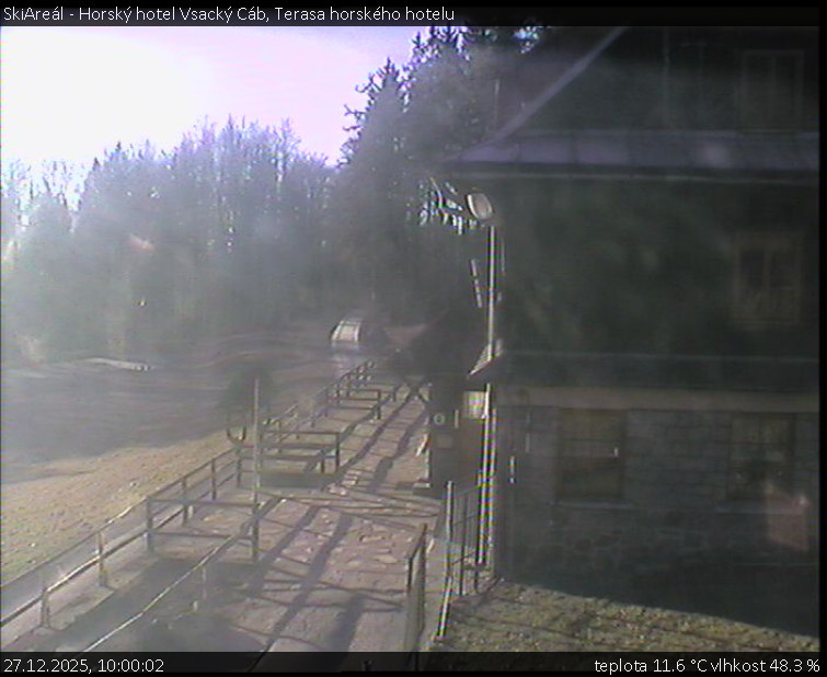 SkiAreál - Horský hotel Vsacký Cáb - Terasa horského hotelu - 27.12.2025 v 10:00
