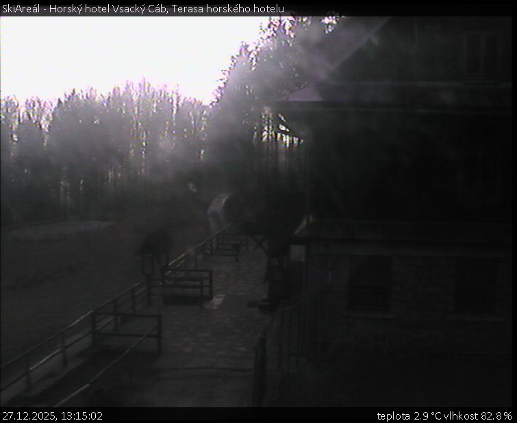SkiAreál - Horský hotel Vsacký Cáb - Terasa horského hotelu - 27.12.2025 v 13:15