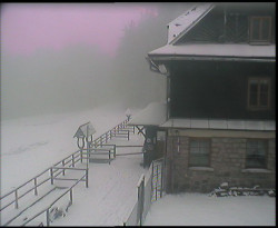 Terasa horského hotelu