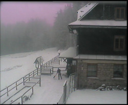 Terasa horského hotelu