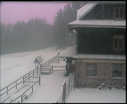 Terasa horského hotelu