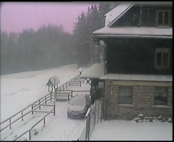 Terasa horského hotelu