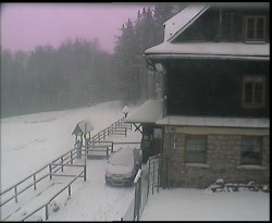 Terasa horského hotelu