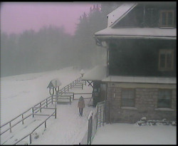 Terasa horského hotelu