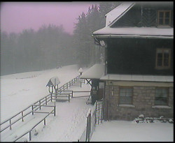 Terasa horského hotelu