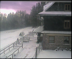 Terasa horského hotelu