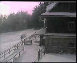 Terasa horského hotelu