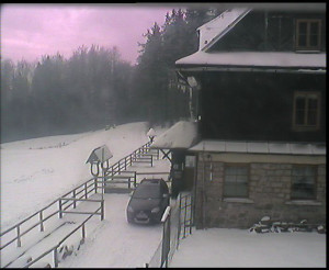 SkiAreál - Horský hotel Vsacký Cáb - Terasa horského hotelu - 7.1.2026 v 10:45