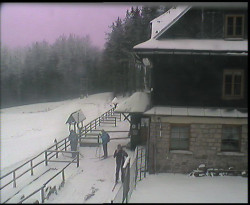 Terasa horského hotelu