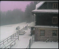 Terasa horského hotelu