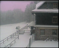 Terasa horského hotelu