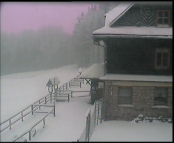 Terasa horského hotelu