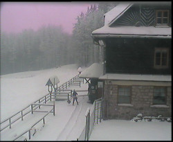 Terasa horského hotelu